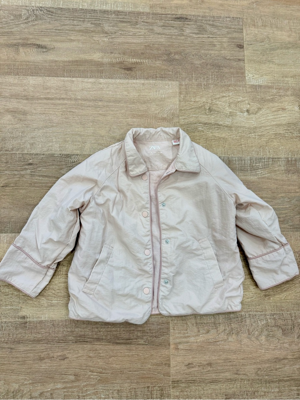 Zara Kids Pale Blush Puffer Jacket